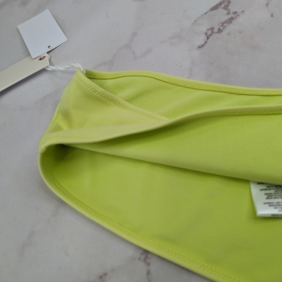 Good American Swim Top Women Green Key Lime Scuba One Shoulder Bikini - Picture 10 of 12